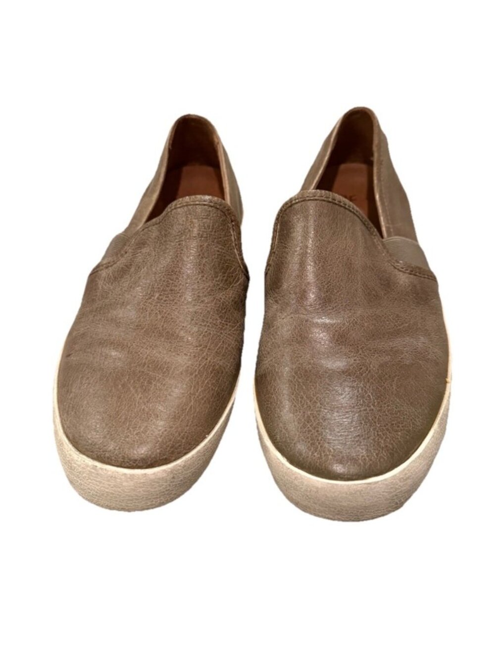 FRYE Size 7 Women’s Ash Brown Slip On Shoes Sneakers *RT